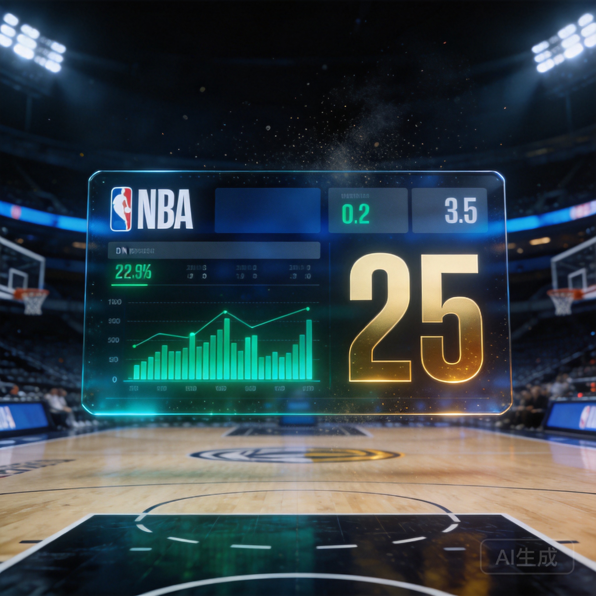 NBA比分查询主题插画
